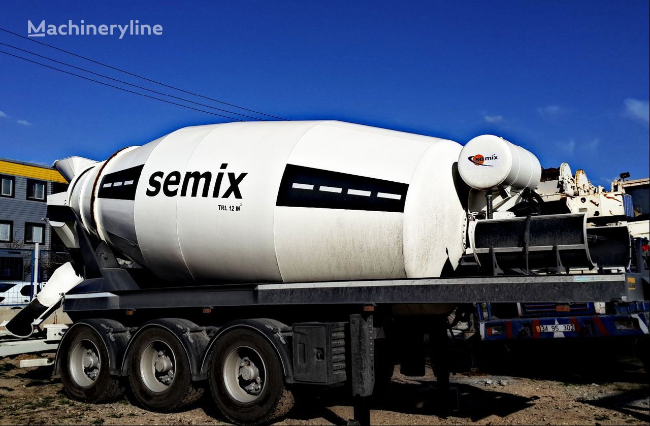 jauns Semix 12 m³ Félpótkocsi Betonkeverő betona maisītājs
