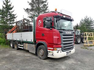 бортовой грузовик Scania R500 *6x2 *crane PALFINGER 16t/m + REMOTE *PLATFORM 6.20m