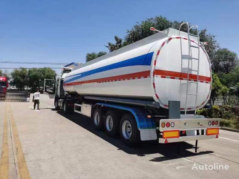Tri Axle Oil Fuel Tank Semi Trailer 45000 Liters Fuel Tanker Tra degvielas cisternas piekabe