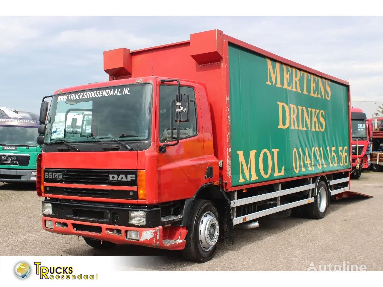 грузовик штора DAF CF 65.240 + LIFT +EURO 2+ 18T