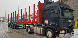 jauns Gürleşenyıl timber semi trailers koku vedējs puspiekabe