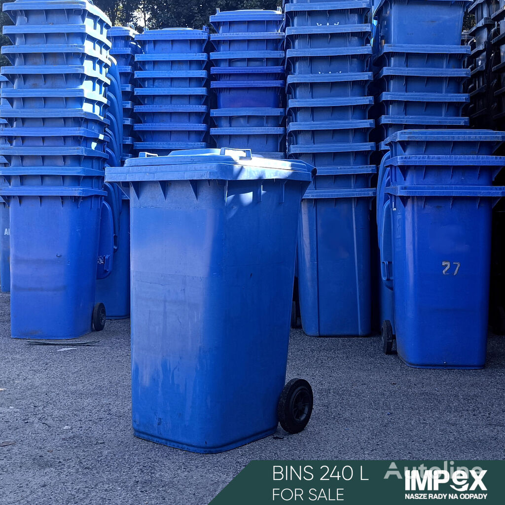 Garbage bins | 240 L | Blue atkritumu konteiners