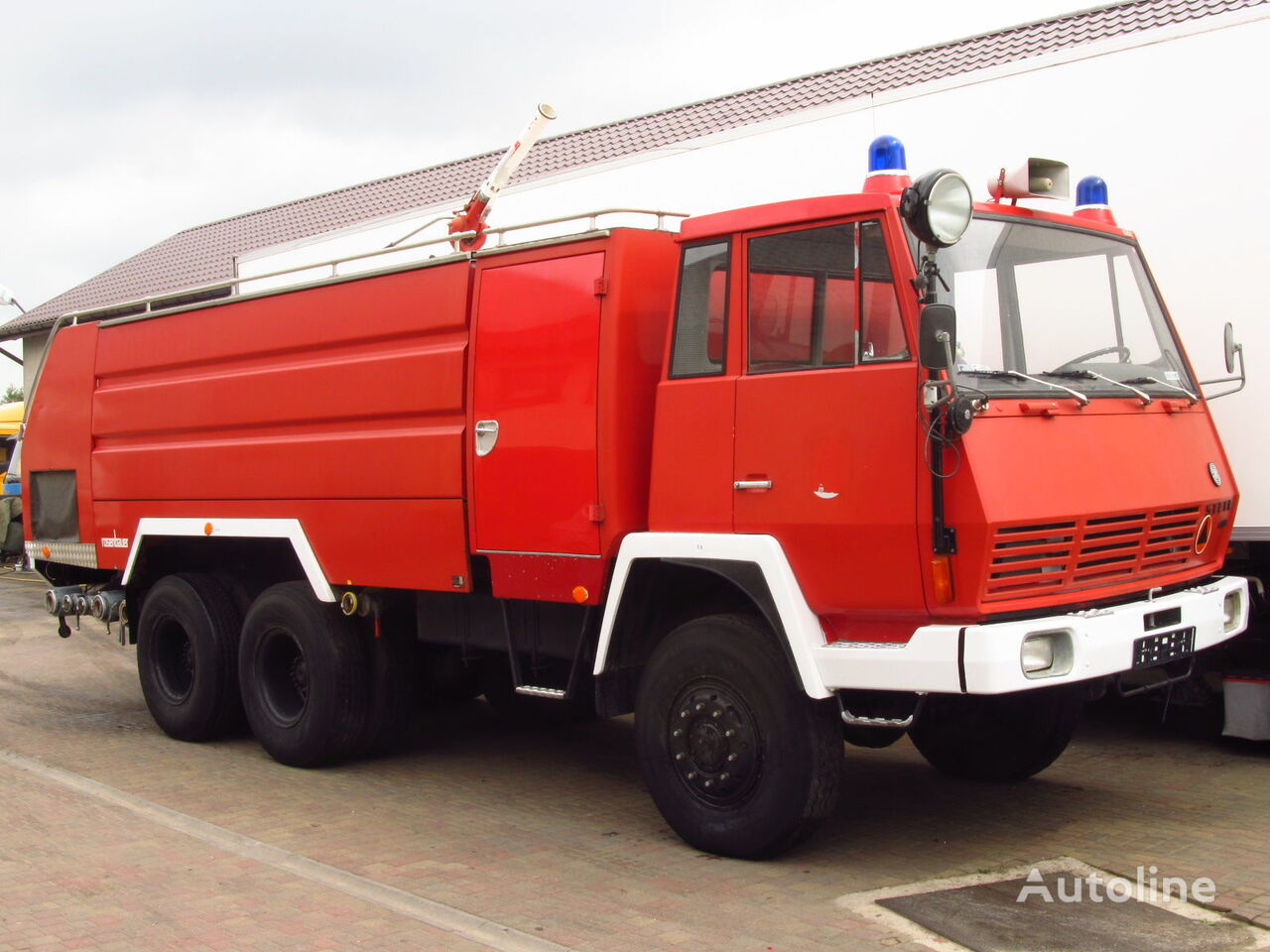 Steyr 1490 6x6 ROSENBAUER FIRE TRUCK 9000+4000 L TANK *9667km*NEW ugunsdzēsēju mašīna