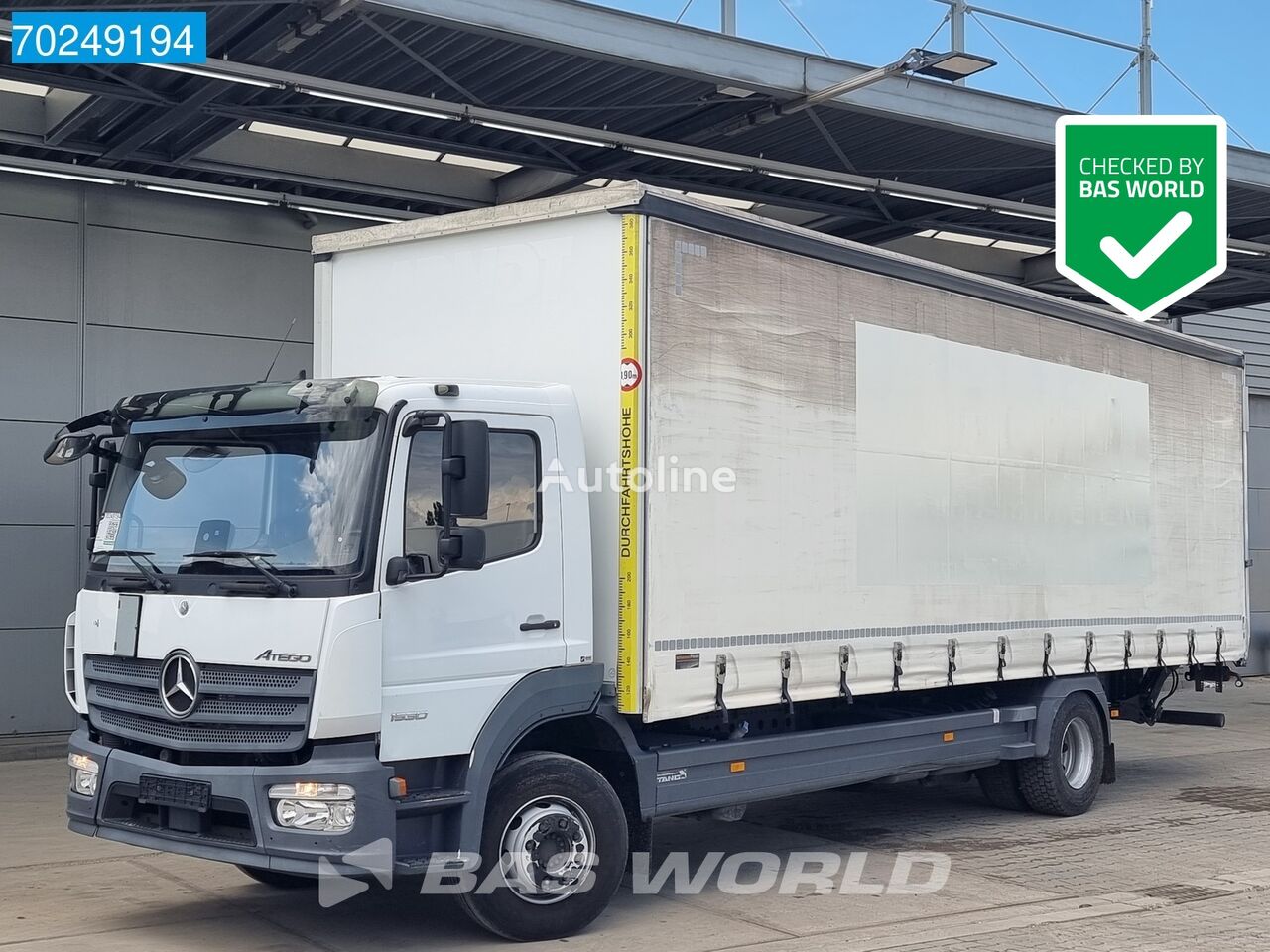 Mercedes-Benz Atego 1530 4X2 German Truck 15 Tons Euro 6 LBW kravas automašīna ar aizkariem