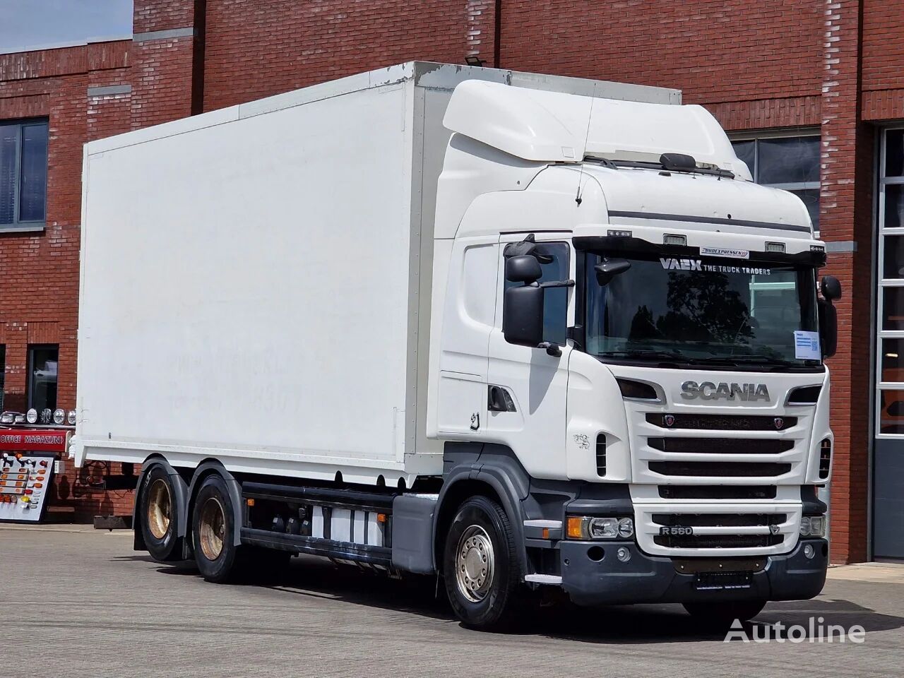 Scania R560 V8 Highline 6x2 - Box with side doors - Retarder - Full air kravas automašīna furgons