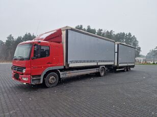 MERCEDES-BENZ ATEGO1228 kravas automašīna ar tentu + kravas kaste ar tentu piekabe