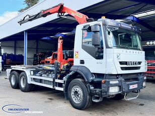 IVECO Trakker 410 Palfinger PK 16001, 6x4 Steel springs, Euro 5 kravas automašīna pacēlājs ar āķi