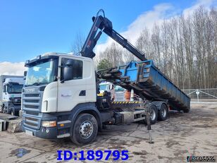 Scania R470 6x2 + HIAB 166 E -3 DUO kravas automašīna pacēlājs ar āķi