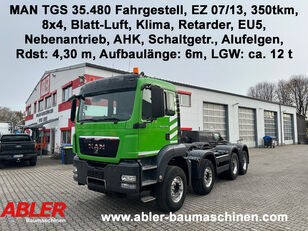 MAN TGS 35.480 Nebenantrieb Klima Retarder 8x4 kurzer Rdst! kravas automašīna šasija