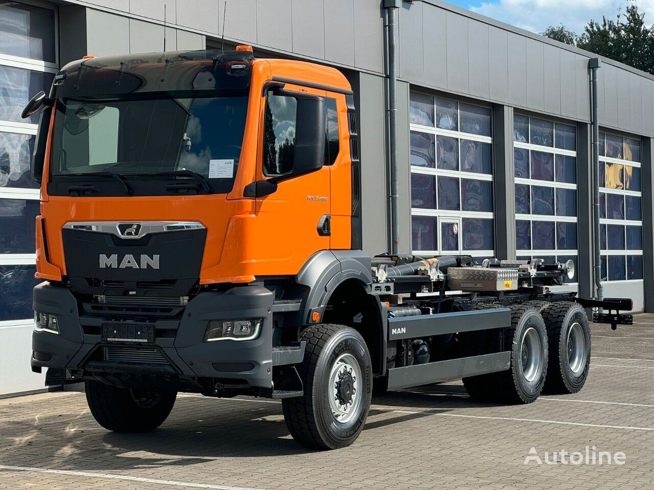 новый крюковой мультилифт MAN TGS 33.480 Abrollkipper HYVA  / 26-55s 6x6