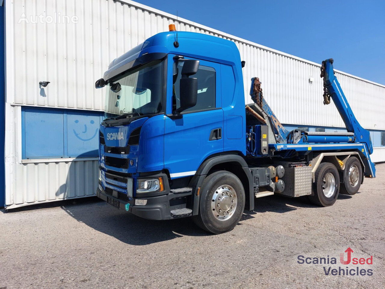 крюковой мультилифт Scania G 450 B6x2*4NA MEILLER AK 16 MTG Abrollkipper