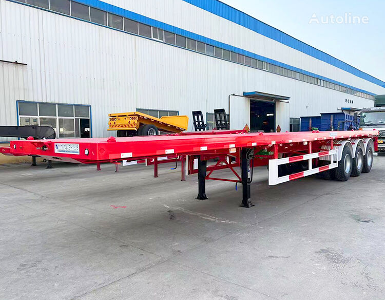 новый полуприцеп бортовой TITAN New Tri Axle Flatbed Trailer for Sale - W