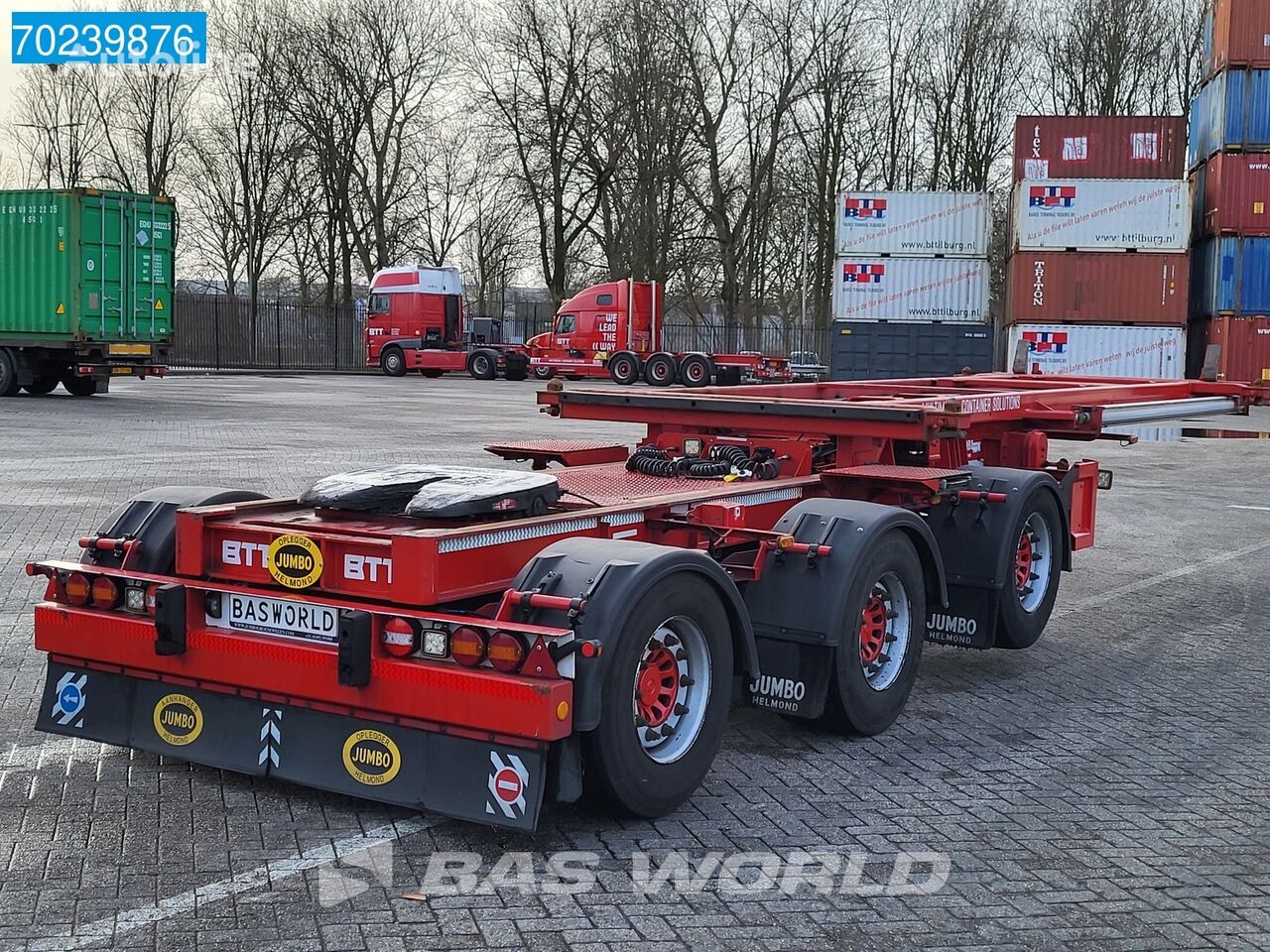 полуприцеп контейнеровоз Jumbo DO270SPE B-double 3 axles 20ft LZV container B-double dolly