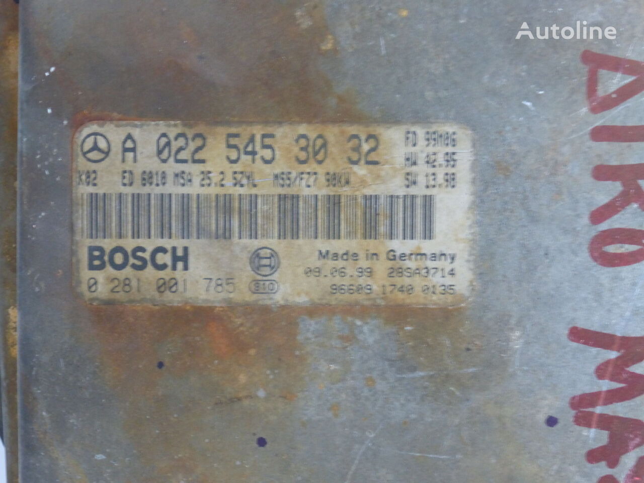 Bosch A 0225453032 CDI vadības bloks paredzēts Mercedes-Benz SPRINTER 906 kravas automašīnas