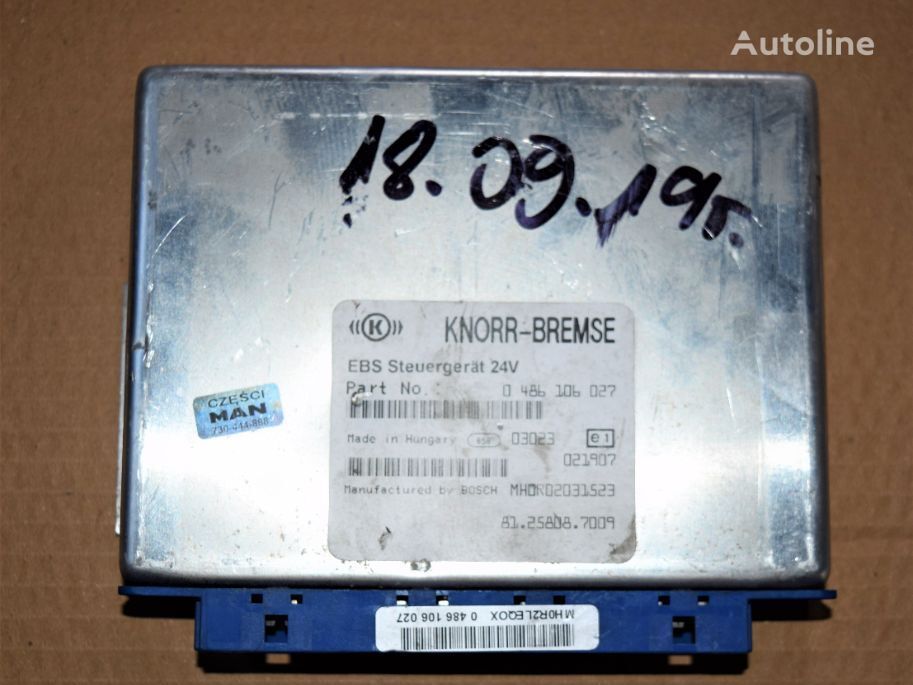 Knorr-Bremse STEROWNIK EBS   486106027 0486106027 vadības bloks paredzēts MAN kravas automašīnas