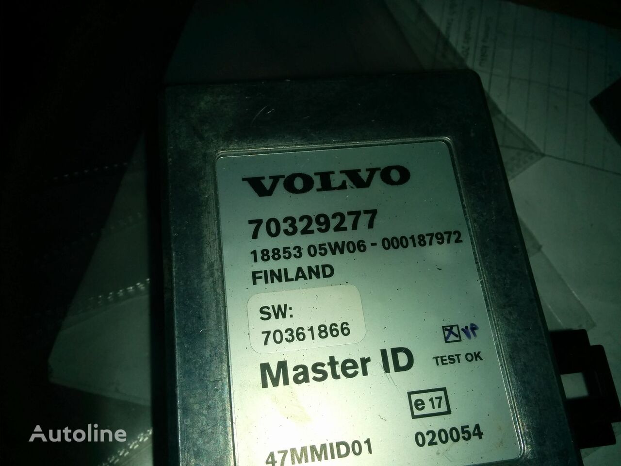 Volvo 70329277 / 70395975-P01 / 70361720-P01 / 70322237-P02 vadības bloks paredzēts Volvo B12 autobusa