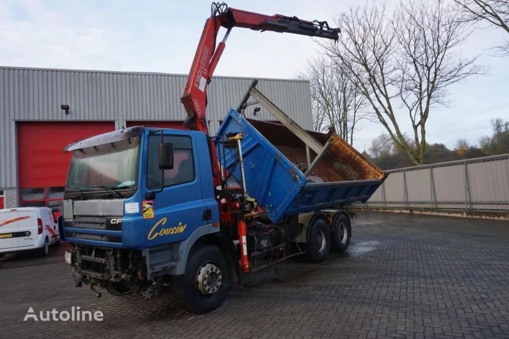 самосвал DAF CF85-380 / BIG AXLE / 6X4 / TIPPER / FULL STEEL / FASSI F130 / M