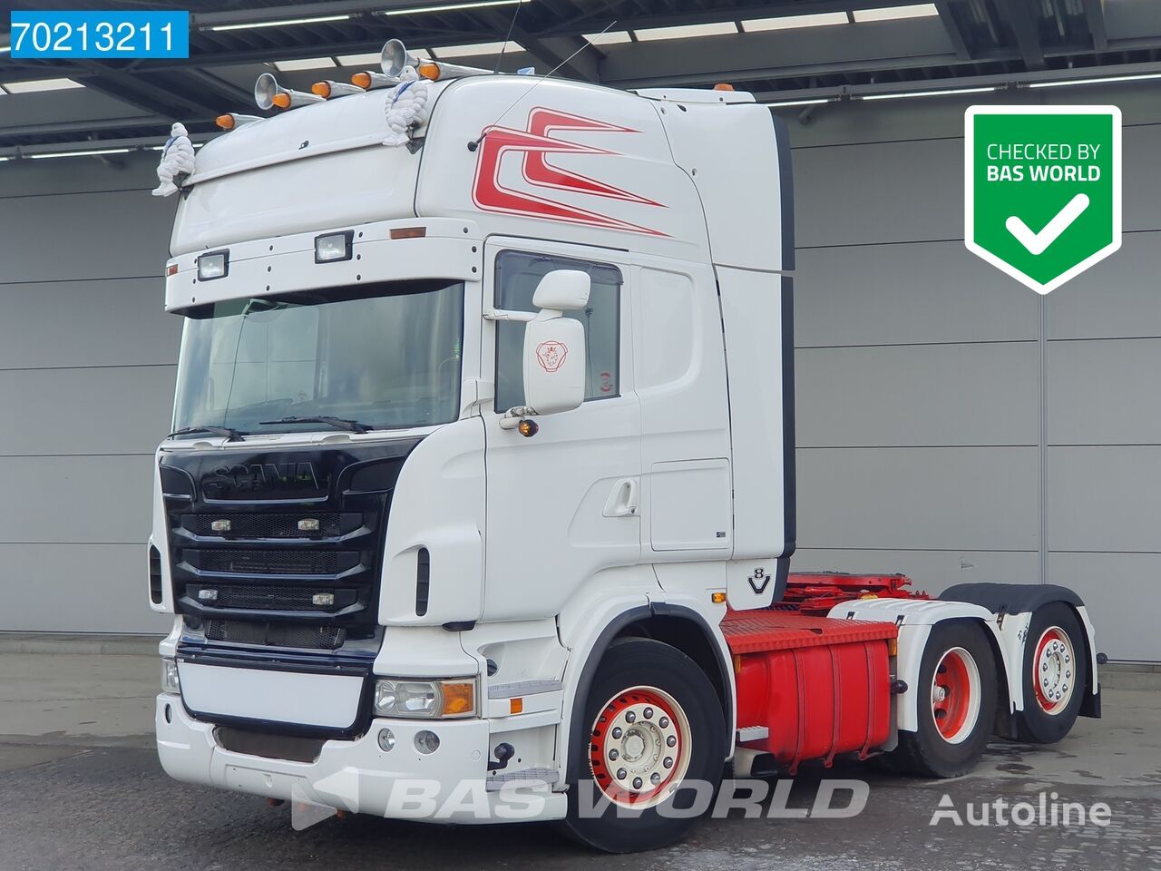 тягач Scania R500 6X2 Retarder 2x Tanks Liftachse Xenon Euro 5